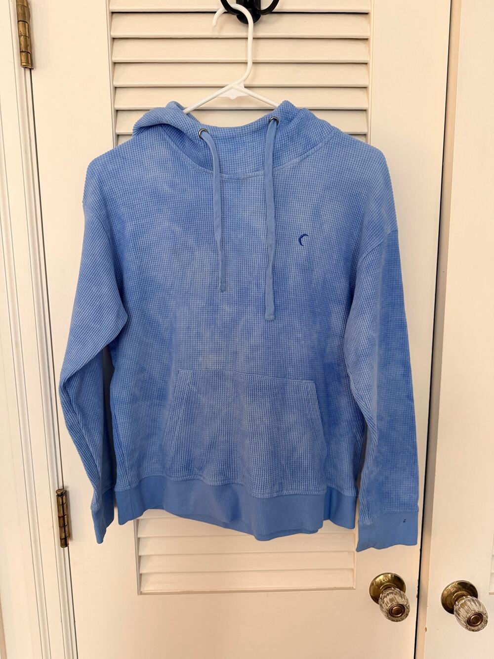 Zyia Active blue waffle hoodie small